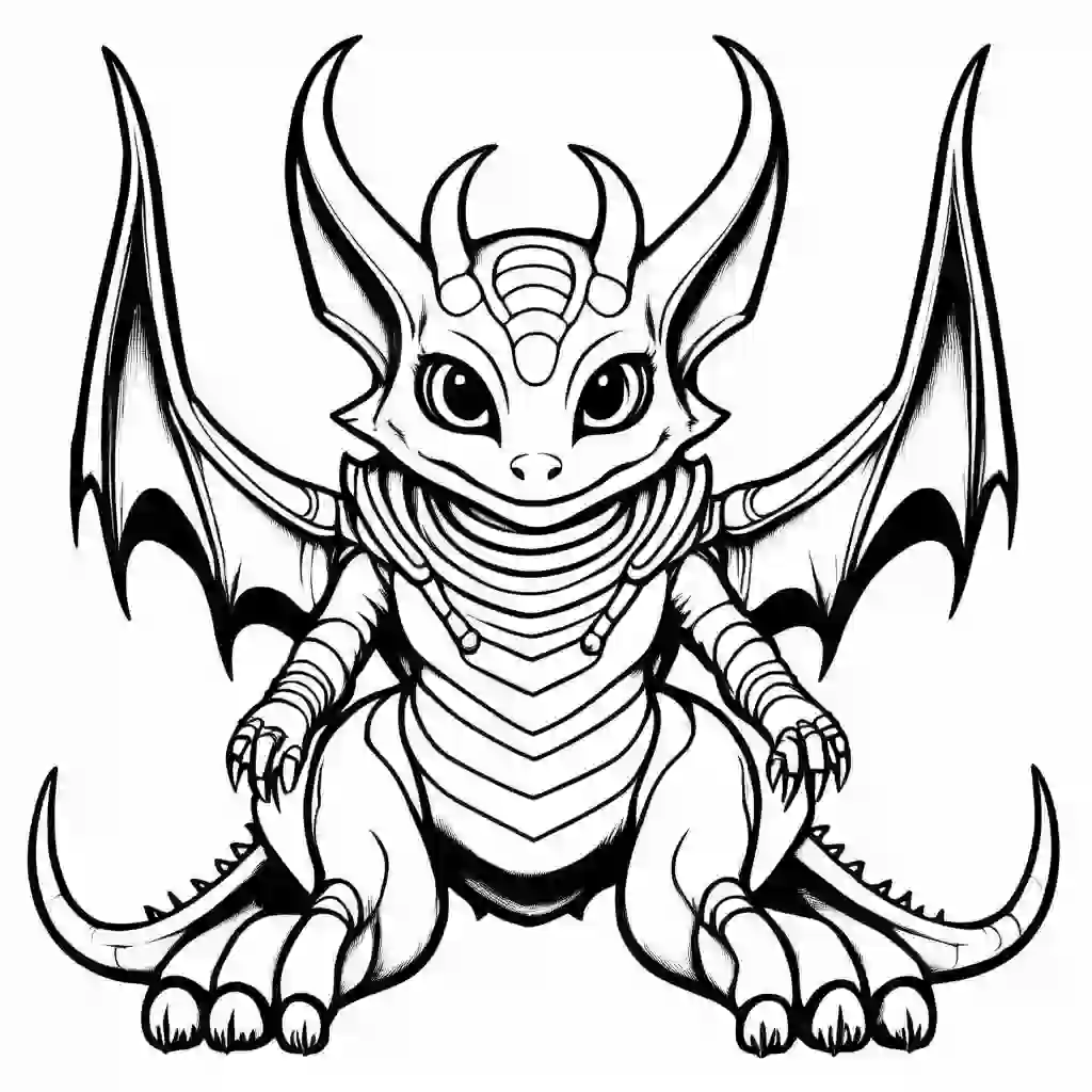 Galaxy Creatures coloring pages